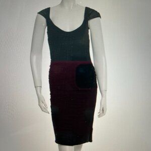 Zac Posen Gathered Midi Dress